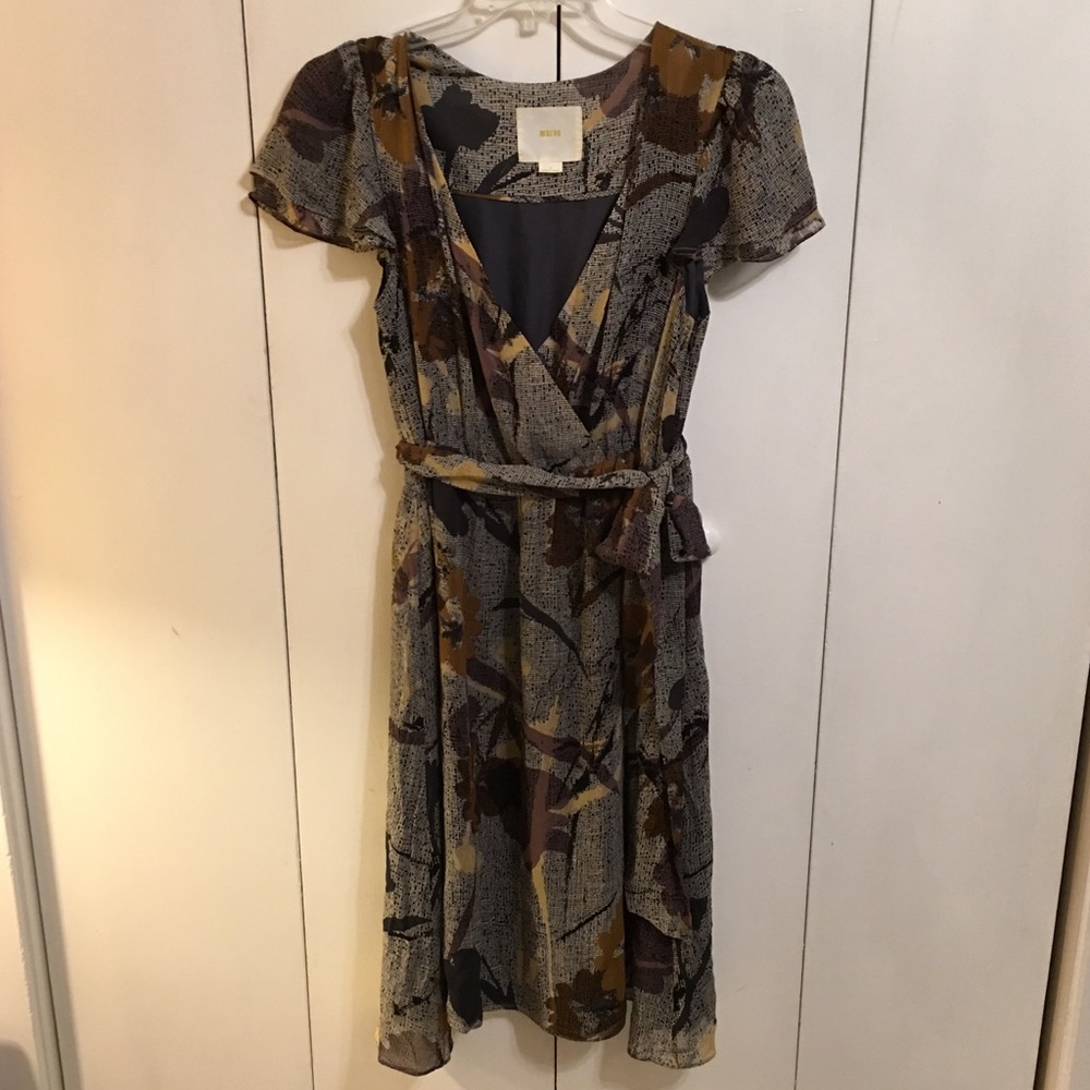 🌹 Anthropologie Maeve Bronwen Silk Dress
